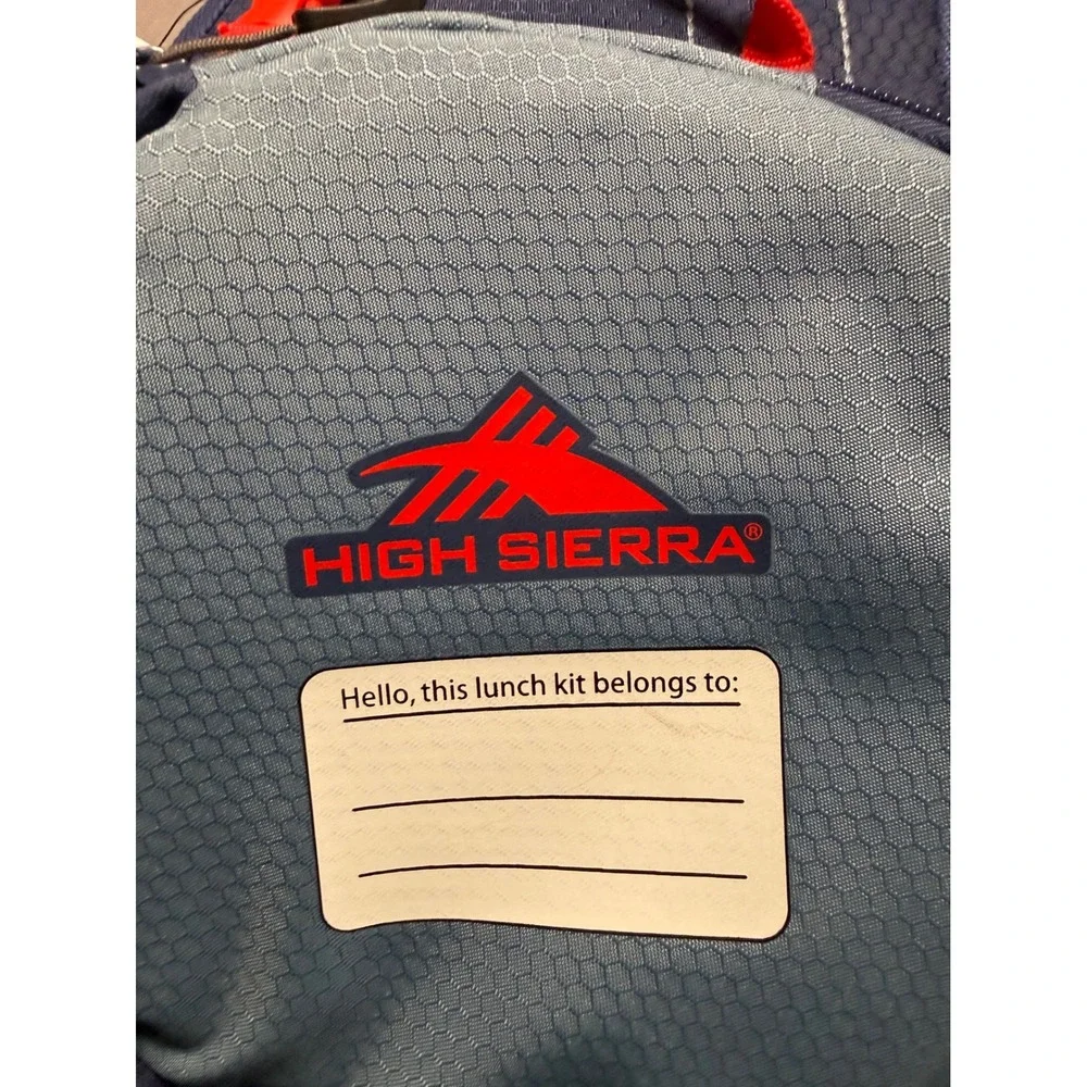 NWT High Sierra Baseball Hat Fun Lunch Kit Blue Honeycomb Insulated Bag NEW